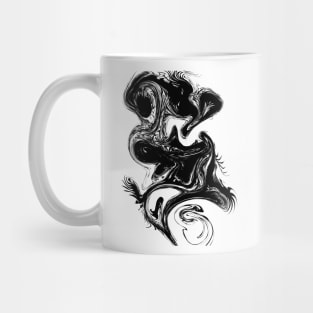 Abstract ink wave Mug